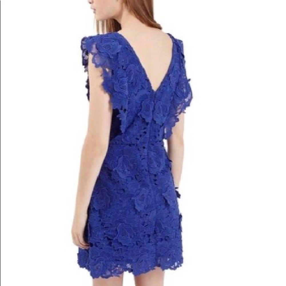‼️Topshop blue lace embellished dress